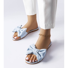 BM Plave elegantne sandale s mašnom iz Garniera plava 1