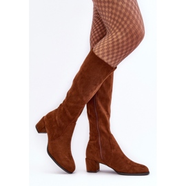 Sergio Leone Klasične Harpen smeđe čizme od brušene kože smeđa 1