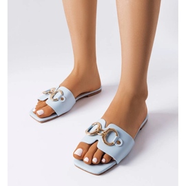 Plave elegantne tobogane s lancem iz Corbina plava 1