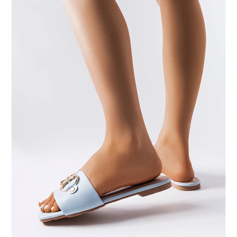 Plave elegantne tobogane s lancem iz Corbina plava 2