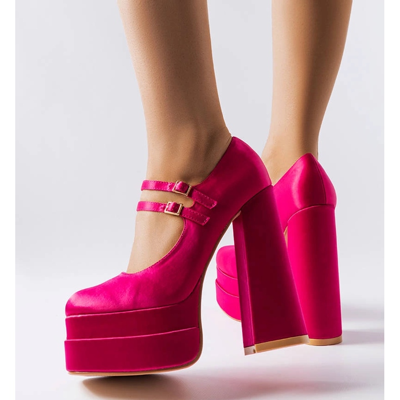 Gabrielove ružičaste cipele na visoku petu ružičasta 1