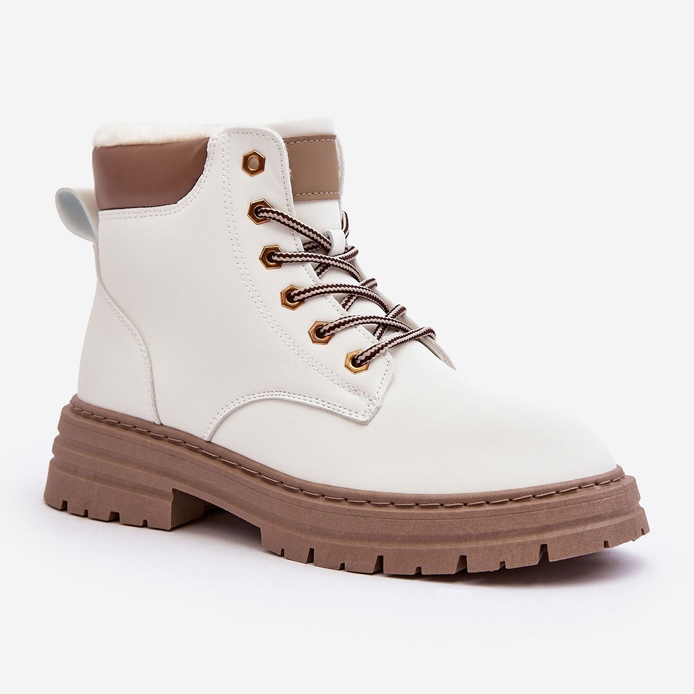 Ženske traperice s krznom, bijeli fenan bijela 1