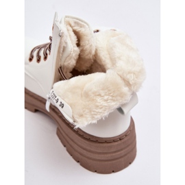 Ženske traperice s krznom, bijeli fenan bijela 2