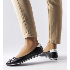 Crne balerinke ukrašene mašnom iz Maddalene crna 1