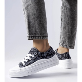 Crne platform tenisice iz Bélaira crno 1