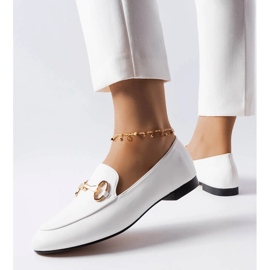 Philip bijele natikače s kopčom bijela 1