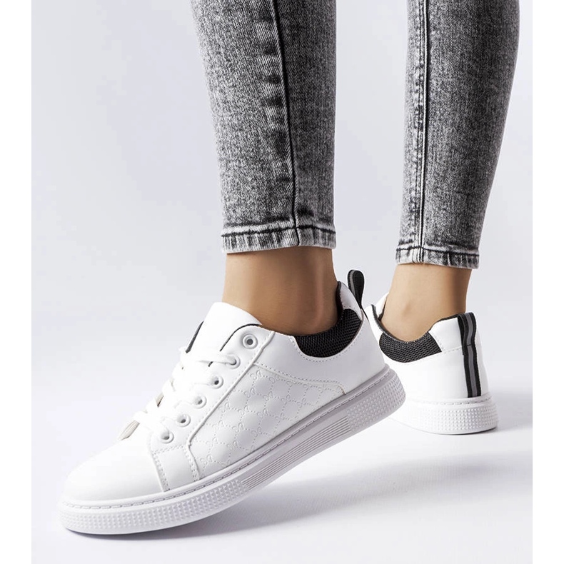 Crno-bijele tenisice s reljefom iz Dreuxa bijela 1