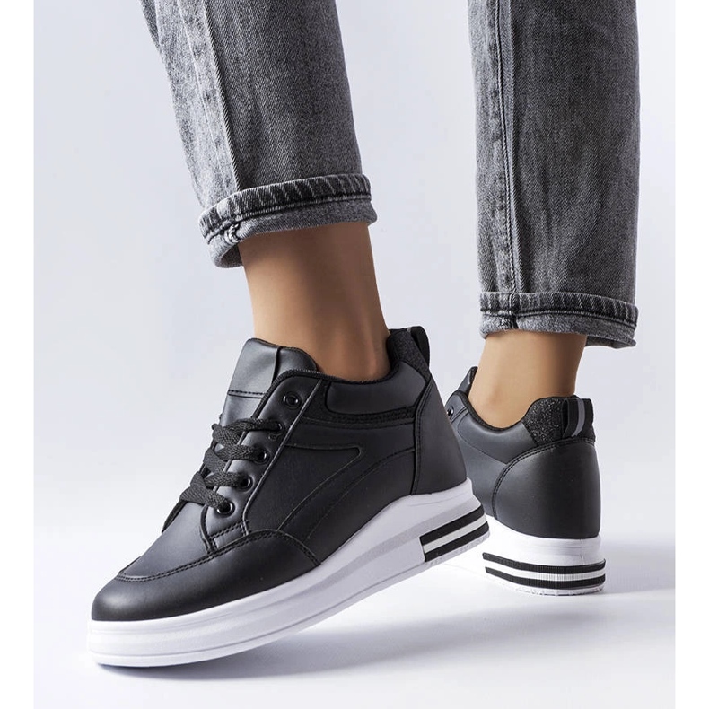 Bonevil crne svjetlucave tenisice crna 1