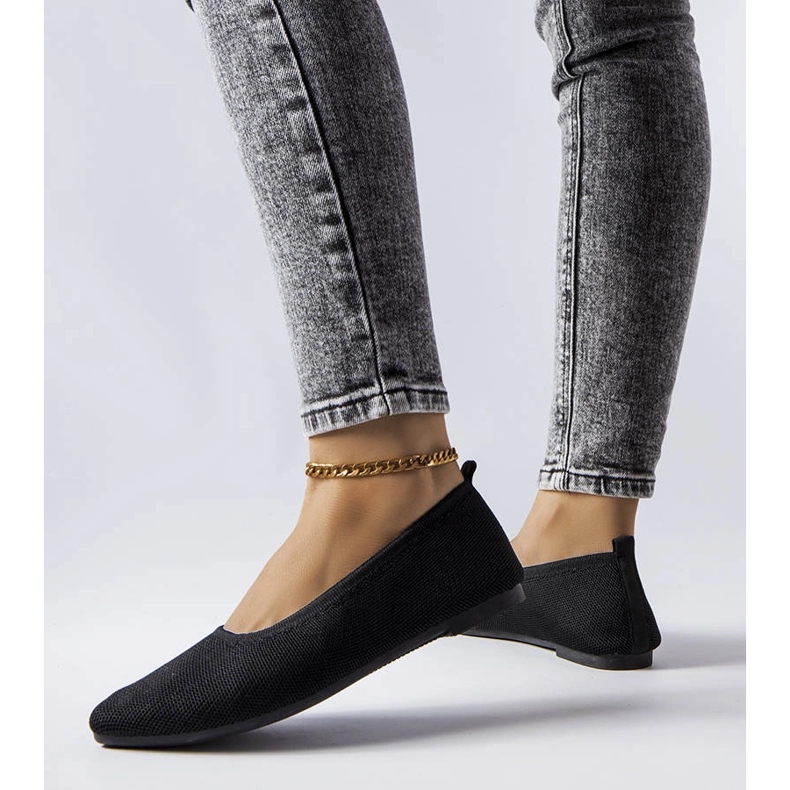 Drouin crne balerinke od tkanine crna 1