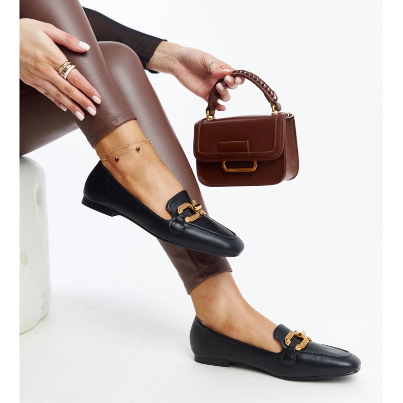 Crne mokasine s kopčom iz Rousseaua crno 1