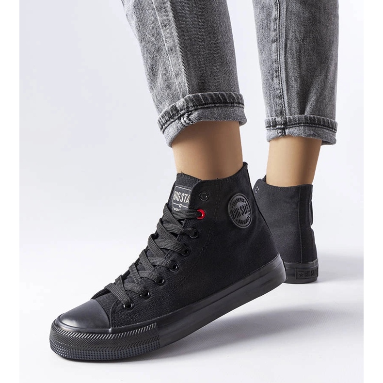 Crne gležnjače Big Star T274033 crna 1