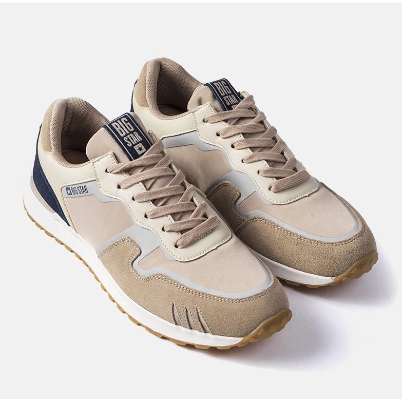 Big Star bež tenisice od brušene kože LL174123 1