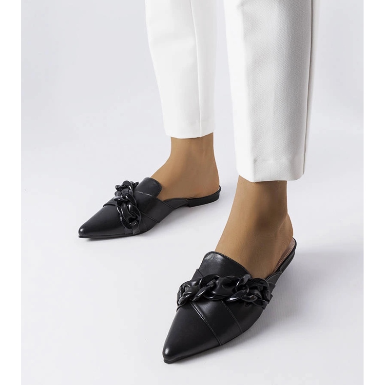 Crne elegantne sandale s lancem iz Patenaude crna 1