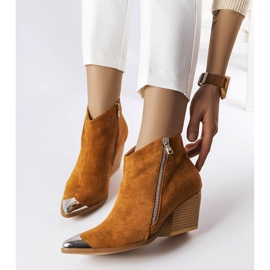 Smeđe kaubojske čizme s metalnim vrhom iz Vergnea smeđa 1