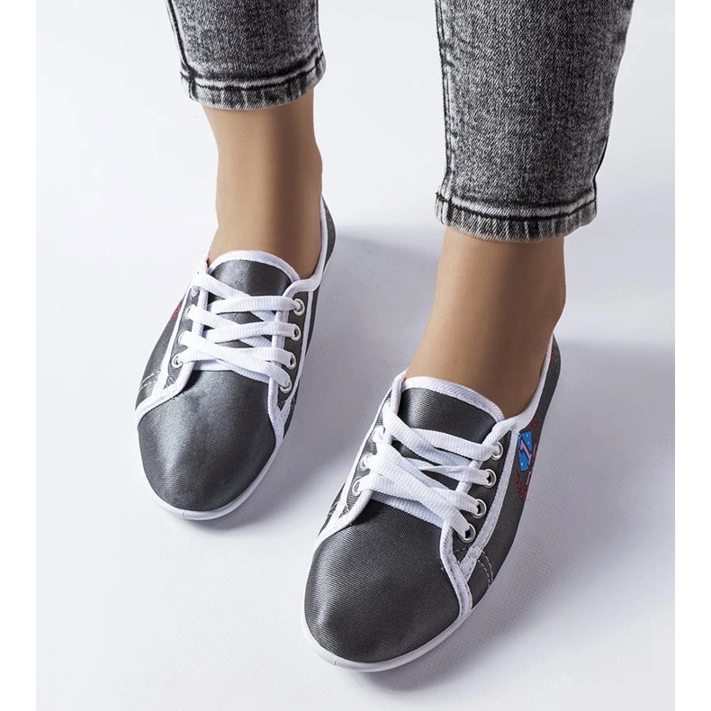 Ženske sive tenisice Woodstock siva 2