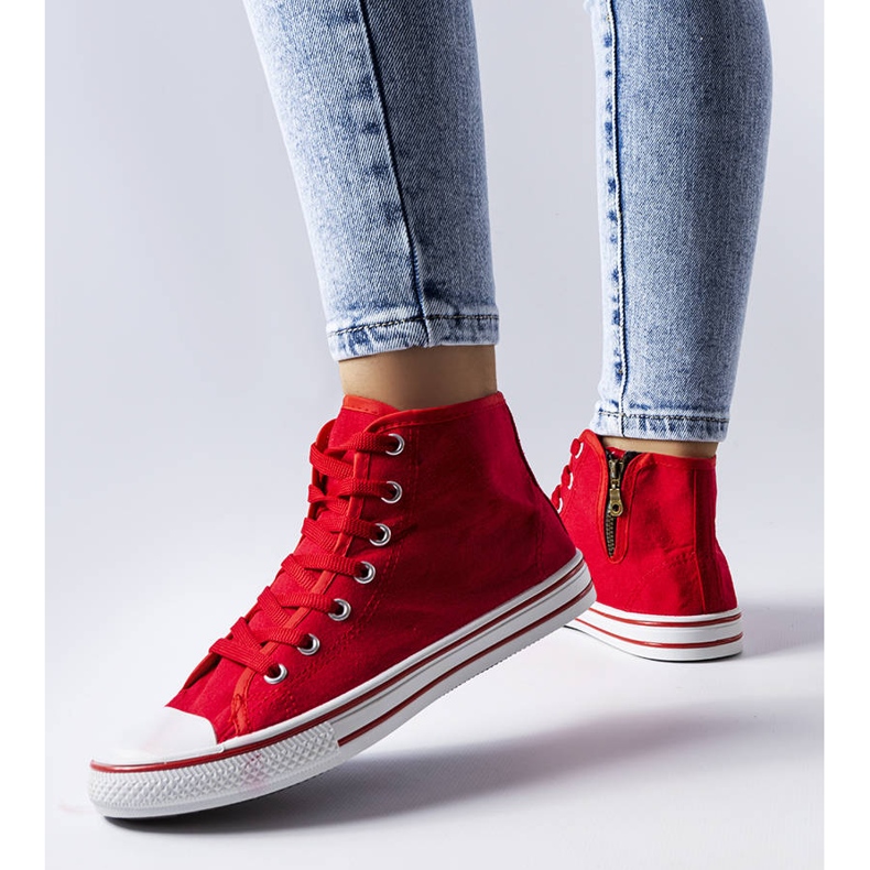 Crvene gležnjače marke Alaine crvena 2