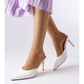 Drain bijele stiletto štikle bijela 1