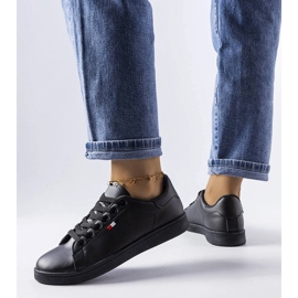 Mothé crne tenisice od eko kože crno 1