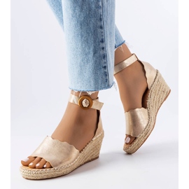 Evento Zlatne espadrile od turkota zlatna 1