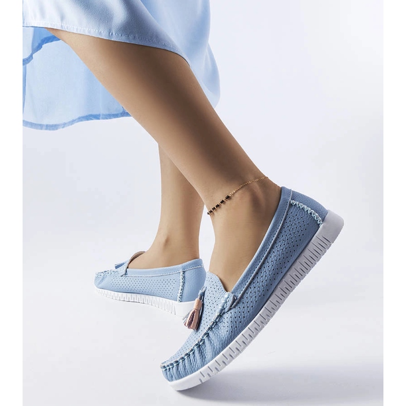 Maryville plave kožne natikače plava 1