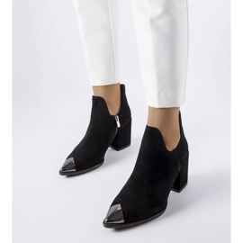 Karino crne kožne čizme crna 1