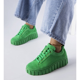 Karino zelene cipele od brušene kože zelena 1