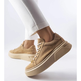 Karino bež cipele od brušene kože 1