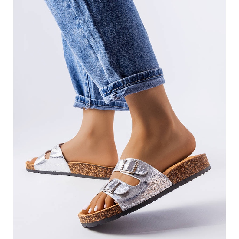 Cincinna natikače od srebrnog plutenog potplata srebro 1