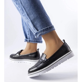 Crne perforirane brogove iz Bloomsburga crna 1