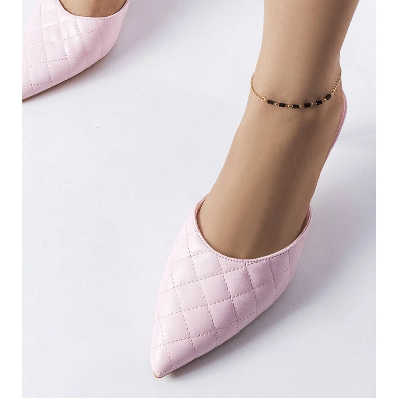 Ružičaste prošivene japanke iz Lamberta ružičasta 1