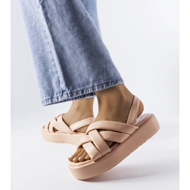 Ružičaste sandale s platformom Horseshoe ružičasta 1