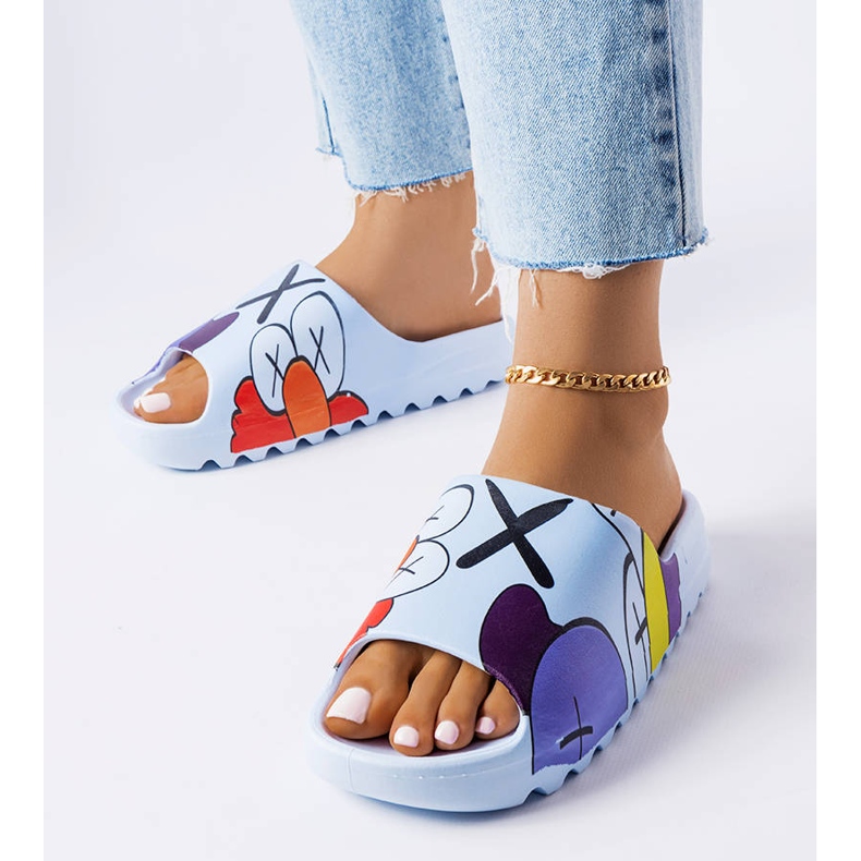 BM Plave japanke s printom plava 1