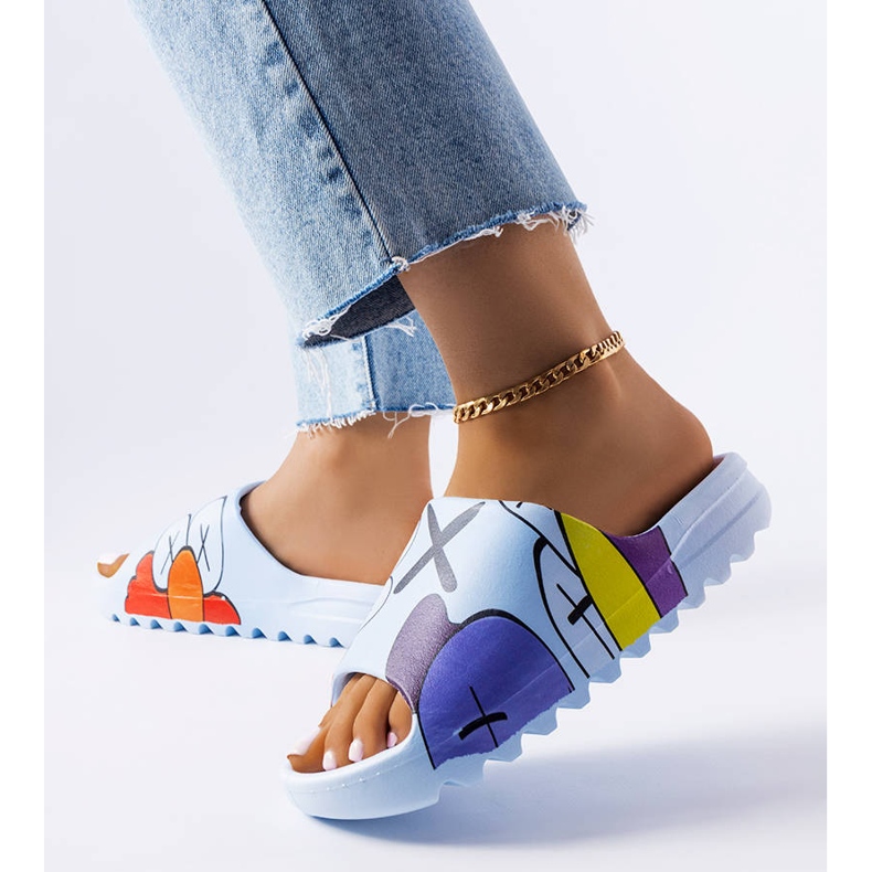 BM Plave japanke s printom plava 2