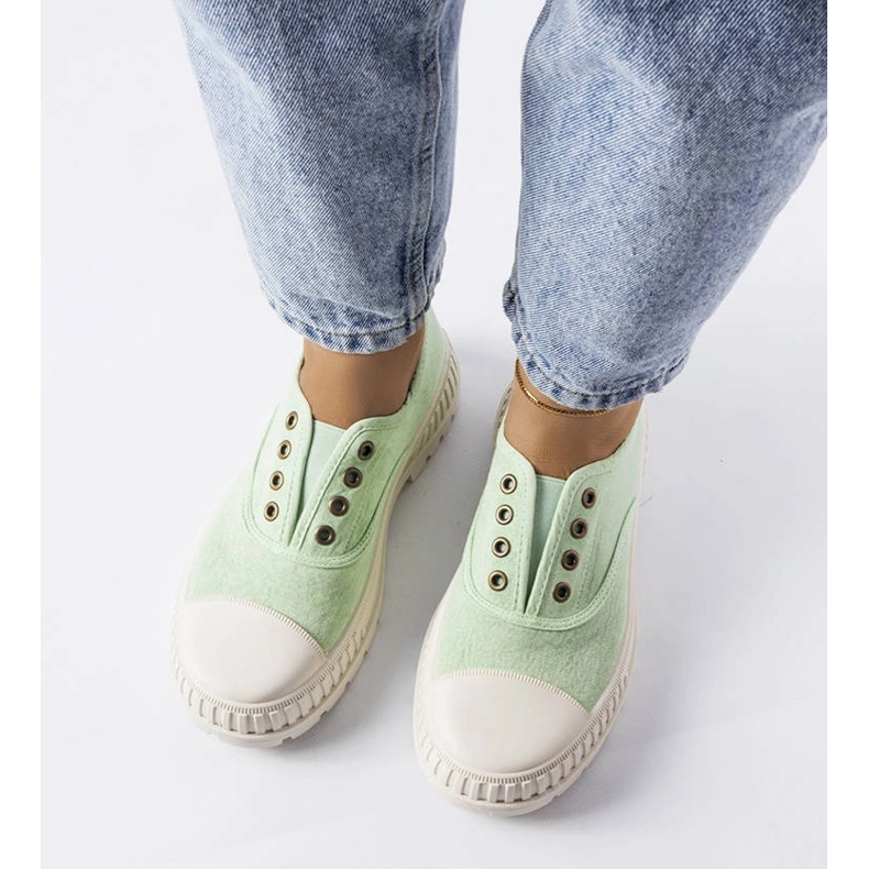 Walton zelene elastične tenisice zelena 1