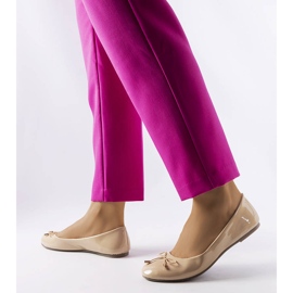 Lakewood bež lakirane balerinke 1