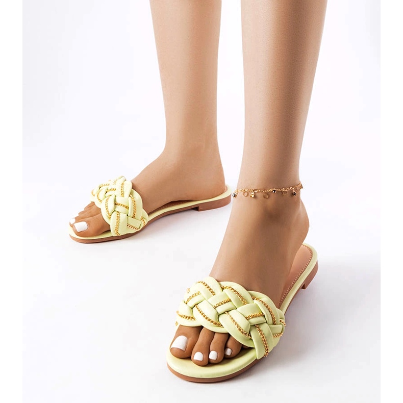 Zelene elegantne papuče iz Correre zelena 1