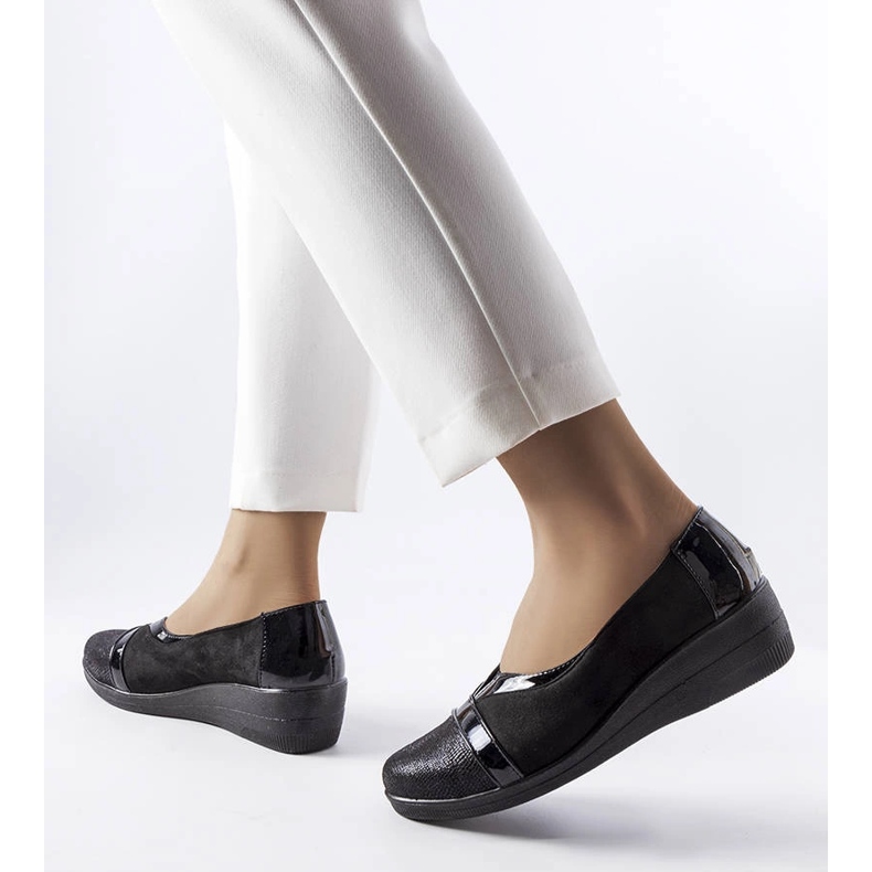 Crne cipele na wedges iz Sundowna crna 1