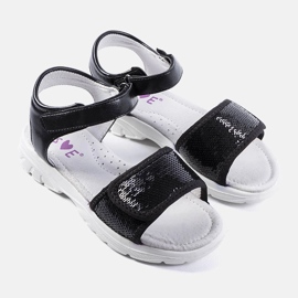 Crne dječje sandale marke Grenier crno 1