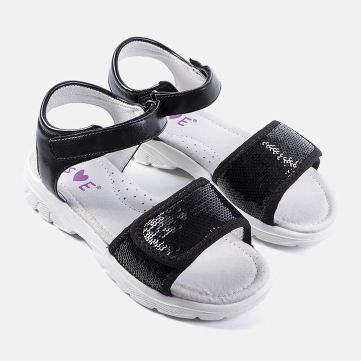 Crne dječje sandale marke Grenier crno 1