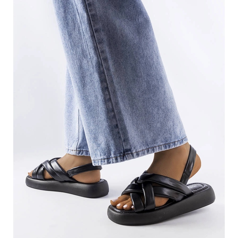 Primeau crne platformske tobogane crno 1