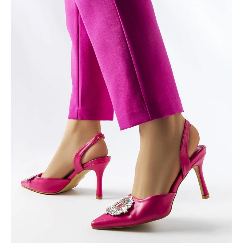 Moïse ružičaste cipele od kubičnog cirkonija ružičasta 2