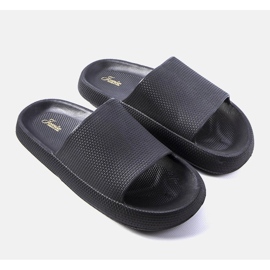 Huon crne muške papuče crna 1