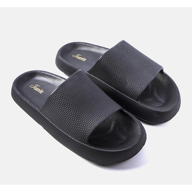 Huon crne muške papuče crno 1