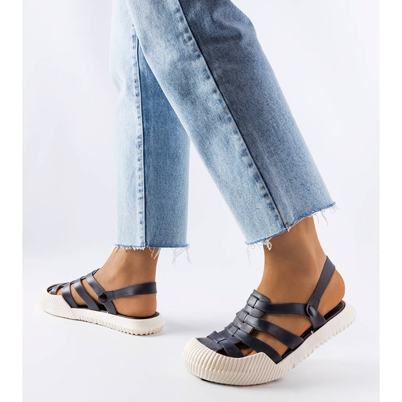 Canton crne gumene sandale crno 1