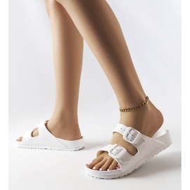 Bijele gumene patike s kopčama iz Eugenea bijela 2