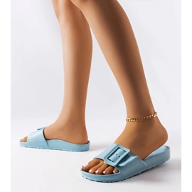 Plave gumene klizače s kopčom iz Nelma plava 2