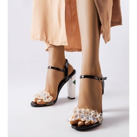 Inna Crne sandale s kristalima iz Junctiona crna 1