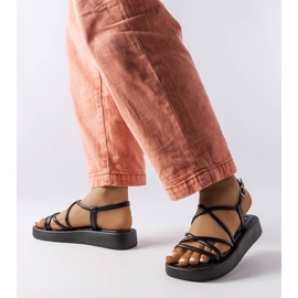 Crne sandale s platformom marke Brunelle crno 1