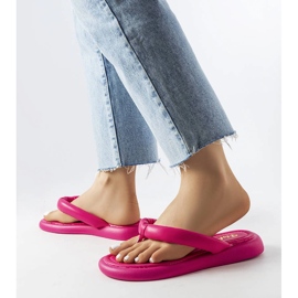 Japanke s platformom Y223-2 Fuchsia ružičasta 2