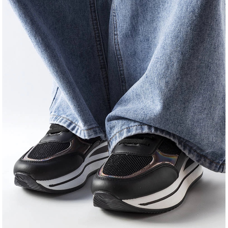 Ethel tenisice s debelim potplatom crno 1